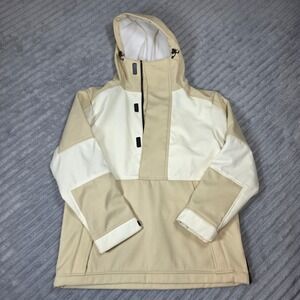 Searipe Mens Water Resistant Snowboard Anorak Jacket Tan White‎ Medium